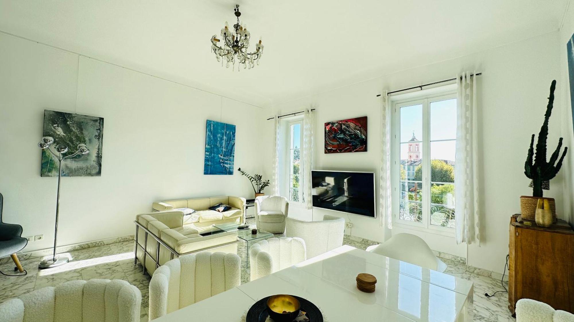 Spacious 3 Bedroom Flat Nice Center - Magnificent View-Parking المظهر الخارجي الصورة